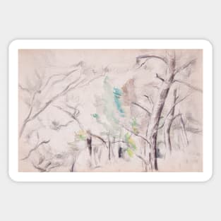 Trees by Paul Cezanne Sticker